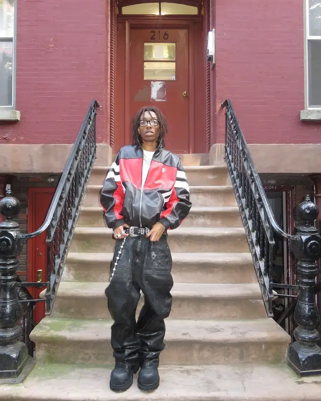Lil Tecca outfit in Vetements, Chrome Hearts, and Alexander McQueen, 2024