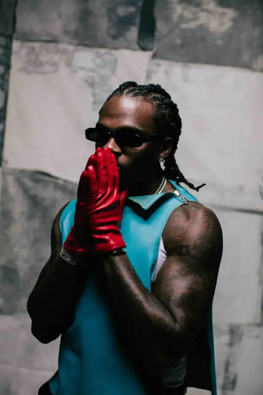 Gunna outfit in Cartier, James Oro, and Sermoneta Gloves, 2024