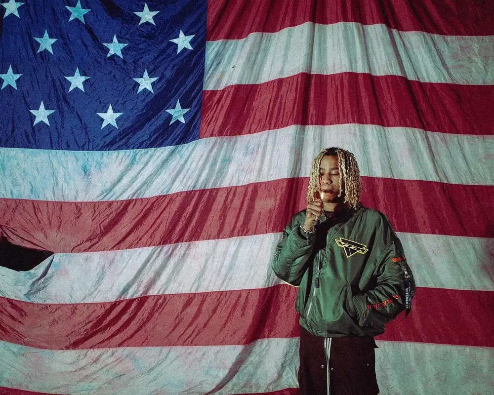 Rich Amiri outfit in Vetements, Rick Owens, and Alpha Industries, 2024