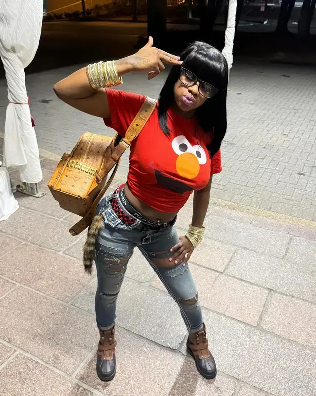 Sexyy Red outfit in No Name, MCM, and Ralph Lauren, 2024