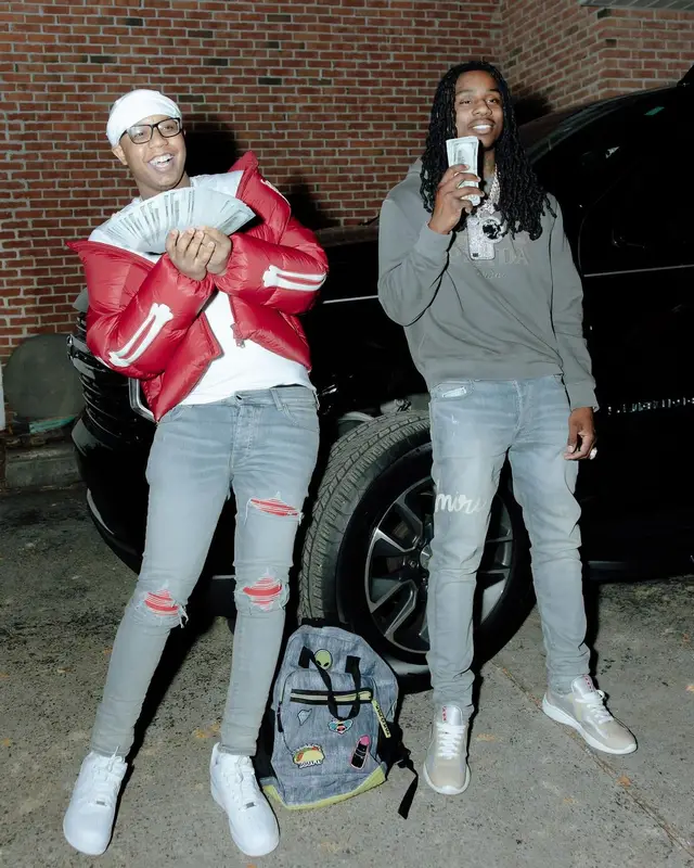 VonOff1700 outfit in Amiri, Supreme, and Hanes, 2024