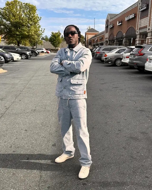 Ace Hood outfit in Scotch & Soda, Converse, and Comme Des Garcons, 2024