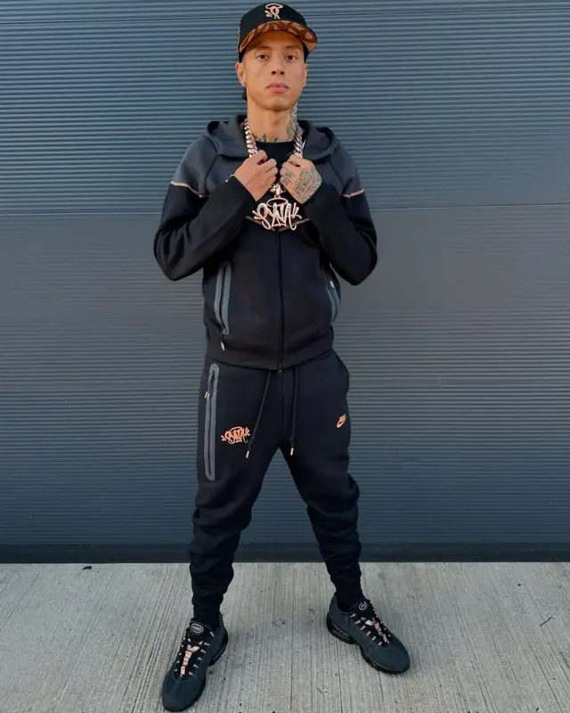 Central Cee outfit in Nike and Syna World, 2024