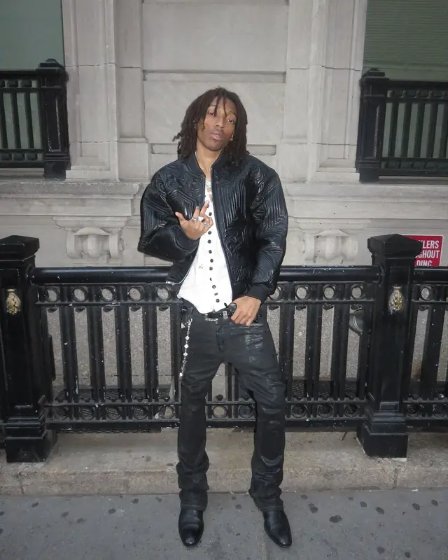 Lil Tecca outfit in Supreme, Rick Owens, and Enfants Riches Deprimes, 2024