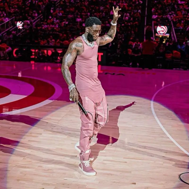 Gucci Mane outfit in Rick Owens and Gucci, 2024