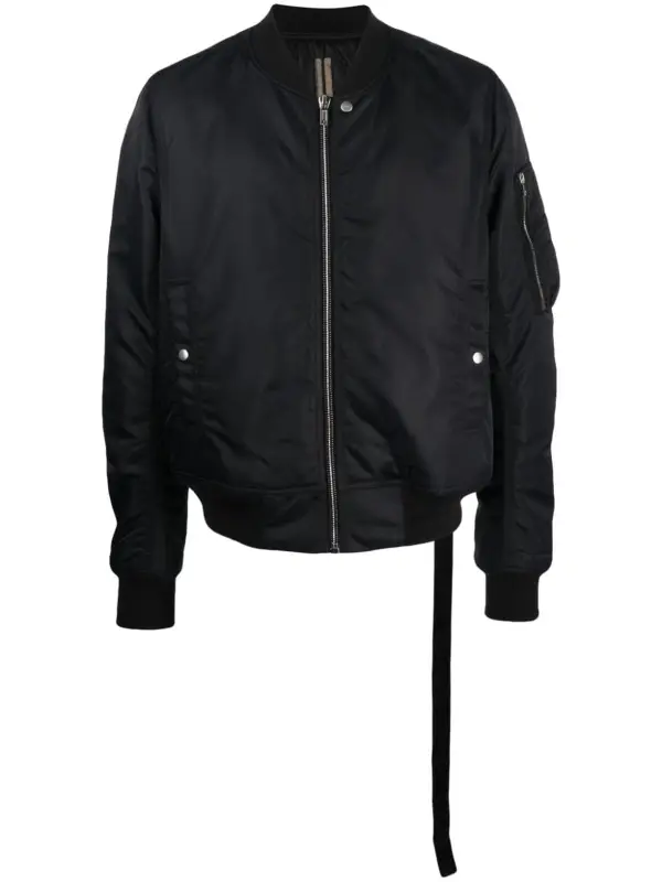 Rick Owens Classic Flight Padded Bomber Jacket In Black $1692
