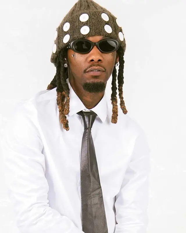 Offset outfit in Maison Margiela, Chopova Lowena, and Gentle Monster, 2024