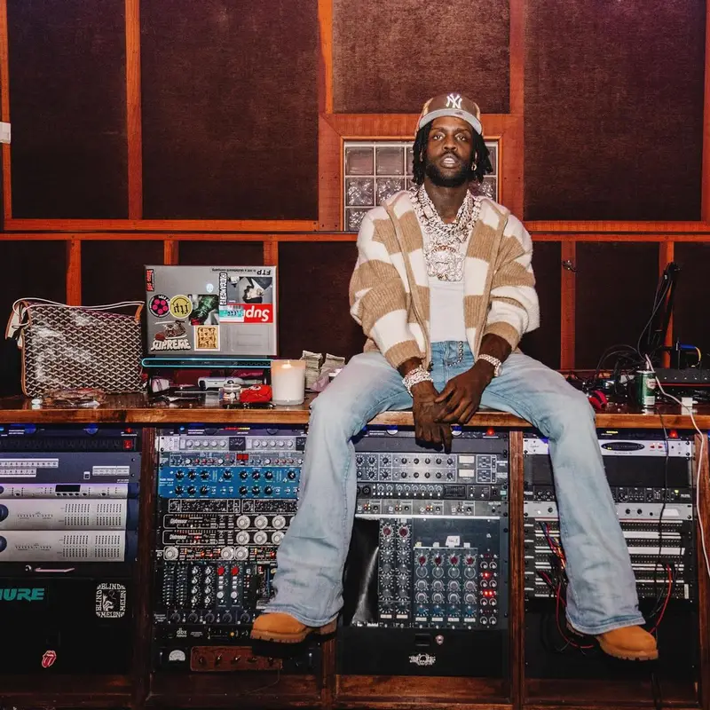 Chief Keef outfit in Timberland, Louis Vuitton, and Jon Stan, 2024