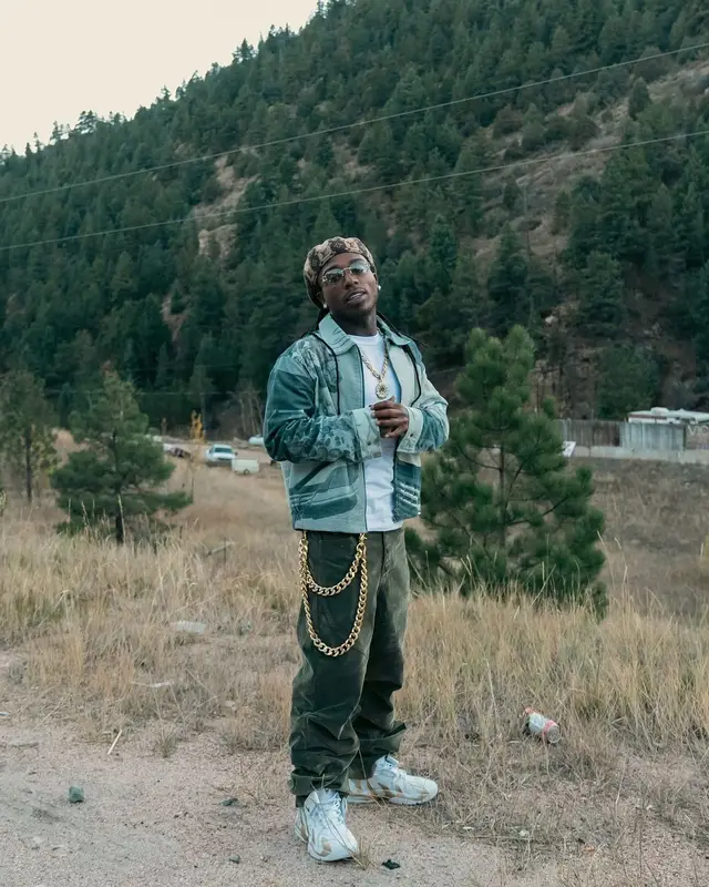 Jacquees outfit in Nike, Cartier, and Louis Vuitton, 2024