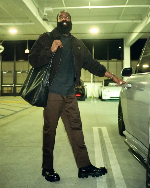 James Harden outfit in Prada, 2024