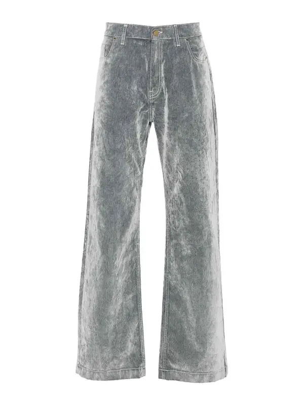 Casablanca Flocked Jeans In Grey $595