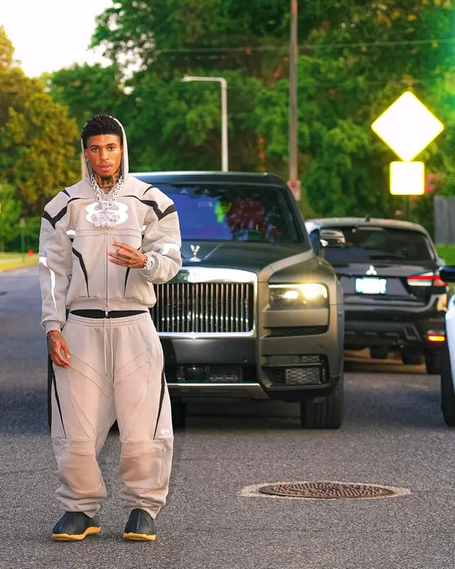NLE Choppa outfit in Balenciaga, NLE Choppa Merch , and Fctry Lab, 2024