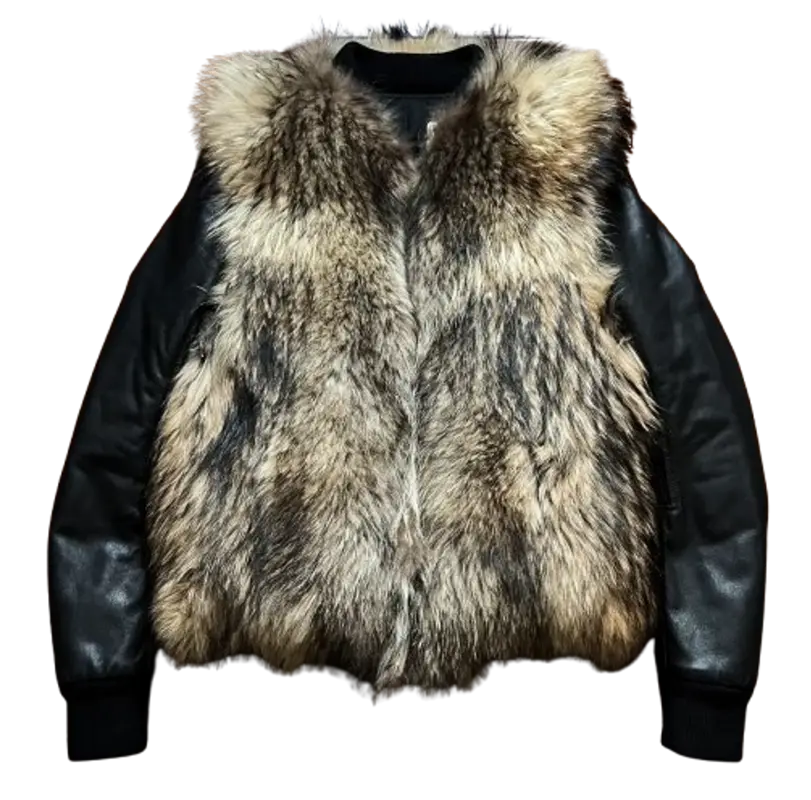 Balmain Homme FW11 Decarnin Era Raccoon Fur Blouson $850