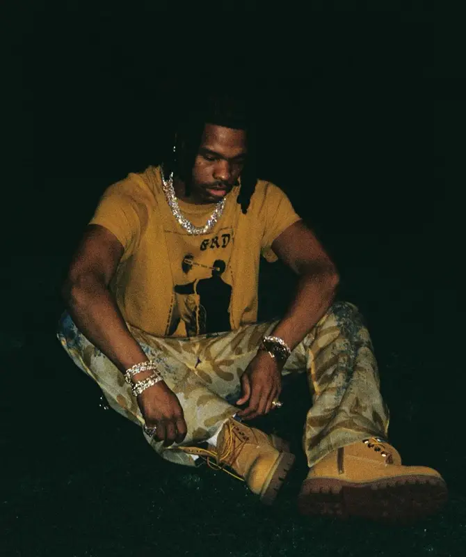 Lil Baby outfit in Enfants Riches Deprimes, Diesel, and Louis Vuitton, 2024