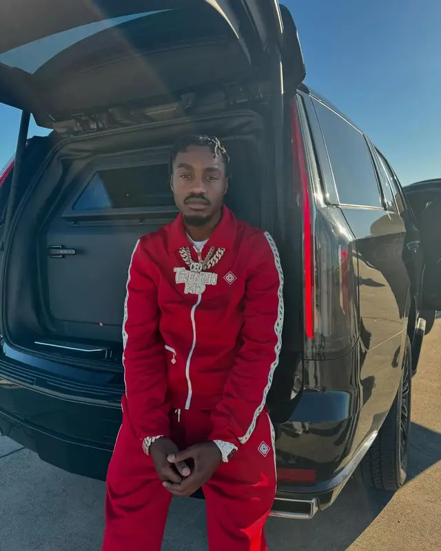 Lil Tjay outfit in Casablanca and Nike, 2024