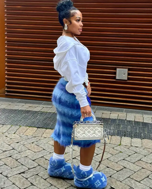 Jayda Wayda outfit in Mugler and Louis Vuitton, 2024