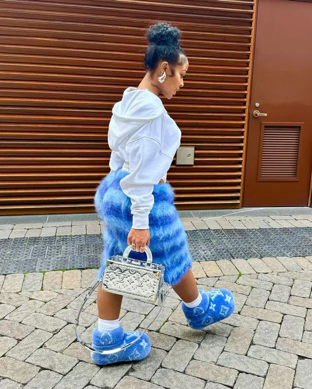 Jayda Wayda outfit in Mugler and Louis Vuitton, 2024