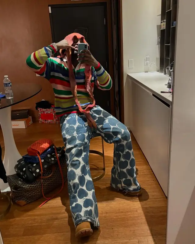 Sleepy Hallow outfit in Readymade, Timberland, and Goyard, 2024