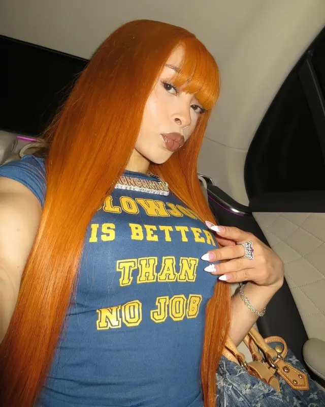 Ice Spice outfit in Omighty and Louis Vuitton, 2024