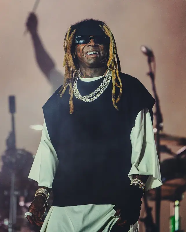 Lil Wayne outfit in Rick Owens and Balenciaga, 2024