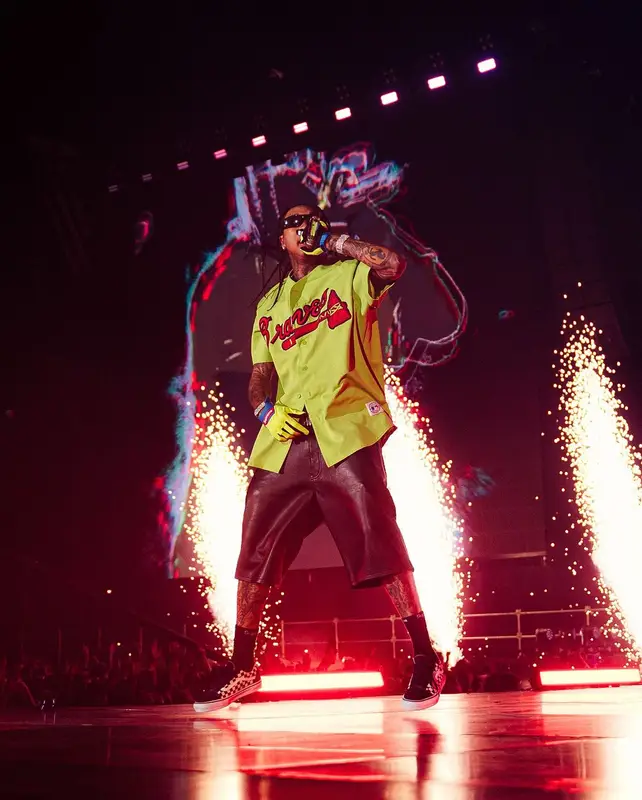 Tyga outfit in Vintage, Chrome Hearts, and Supreme, 2024