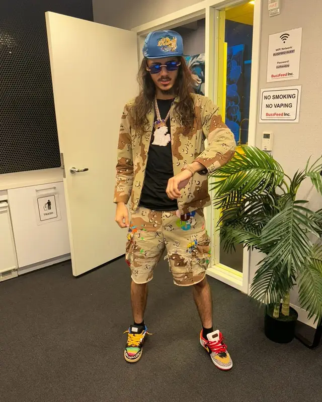BabyTron outfit in Gallery Dept., Nike, and Rhude, 2024