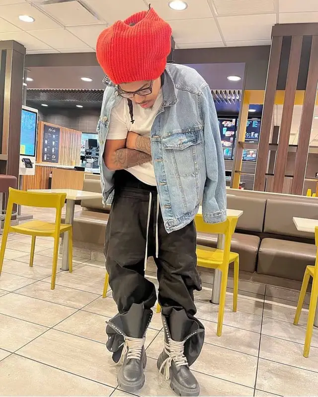 Zelly Ocho outfit in Maison Margiela, Rick Owens, and A.P.C., 2024