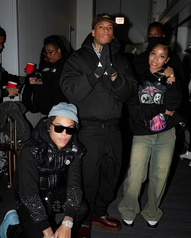 NLE Choppa outfit in Supreme, Awake NY, and The North Face, 2024