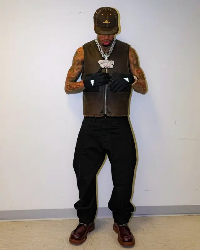 NLE Choppa outfit in Our Legacy, Awake NY, and Adidas, 2024
