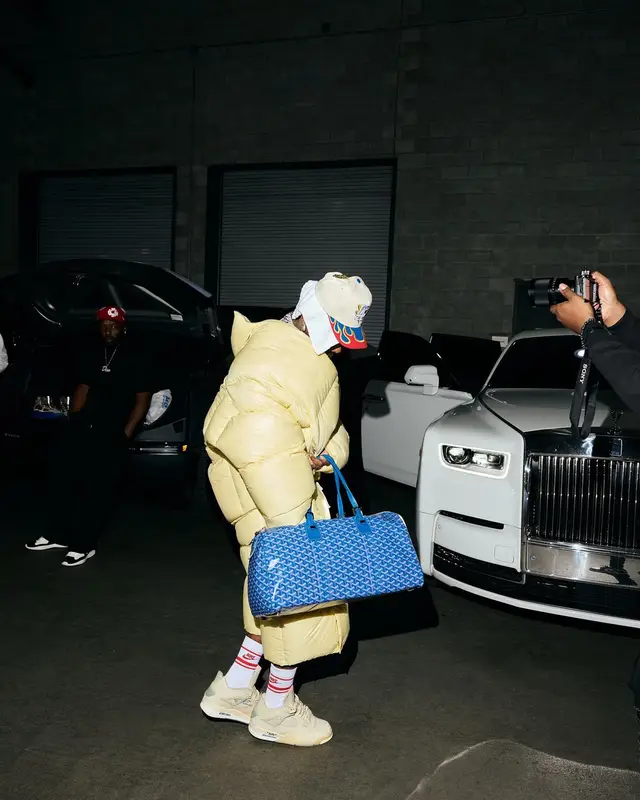 DaBaby outfit in Jil Sander, Jordan, and Nike, 2024