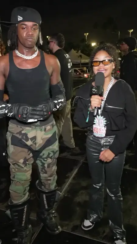 Ken Carson outfit in Balenciaga and Playboi Carti Merch, 2024