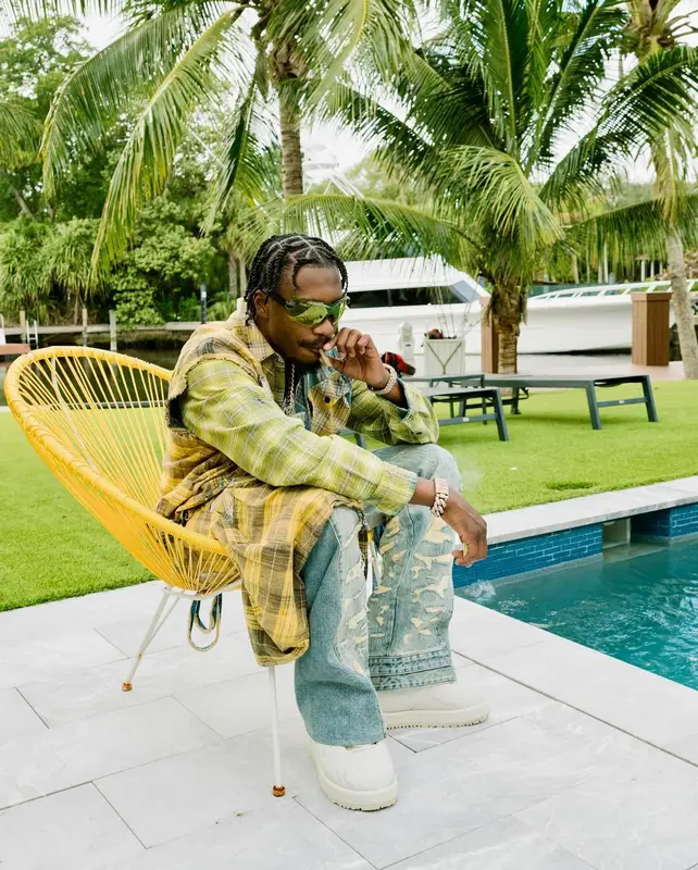 Lil Tjay outfit in Cease±Desist, PDF, and Kuboraum, 2024