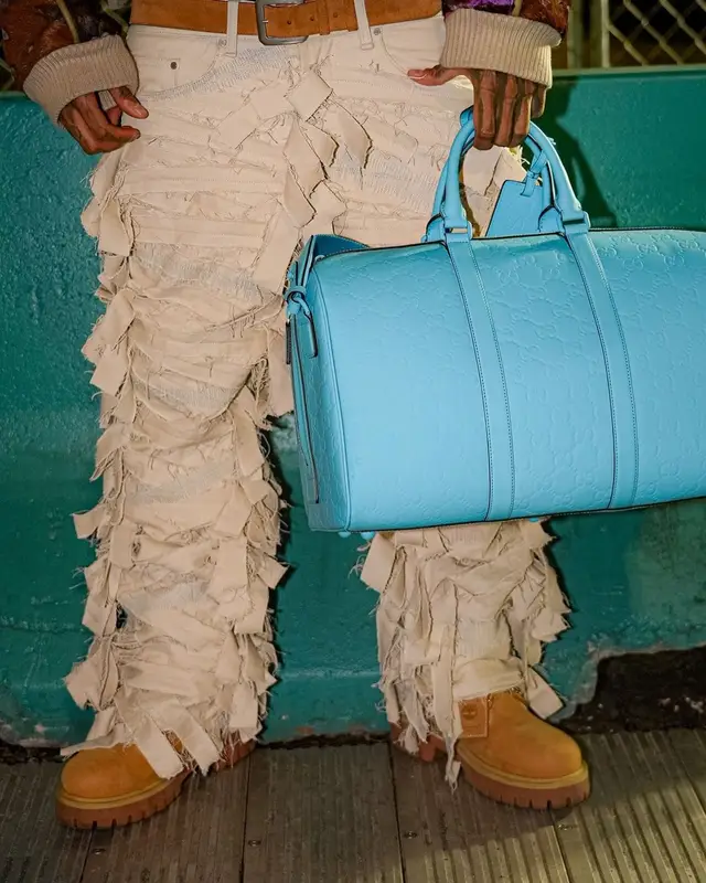 NLE Choppa outfit in Who Decides War, The Elder Statesman, and Valentino, 2025