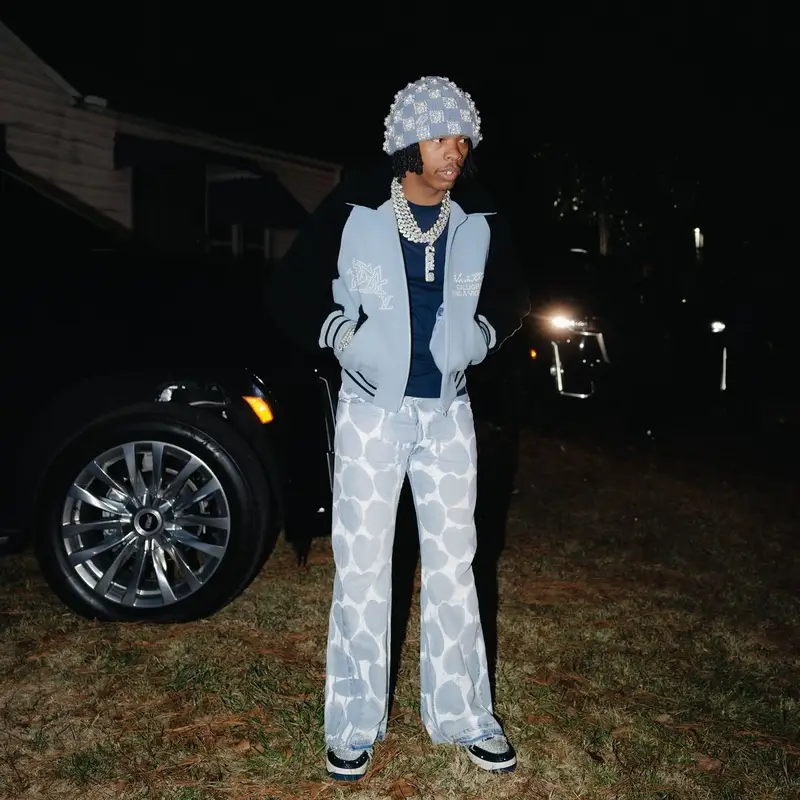 Lil Baby outfit in Readymade and Louis Vuitton, 2025