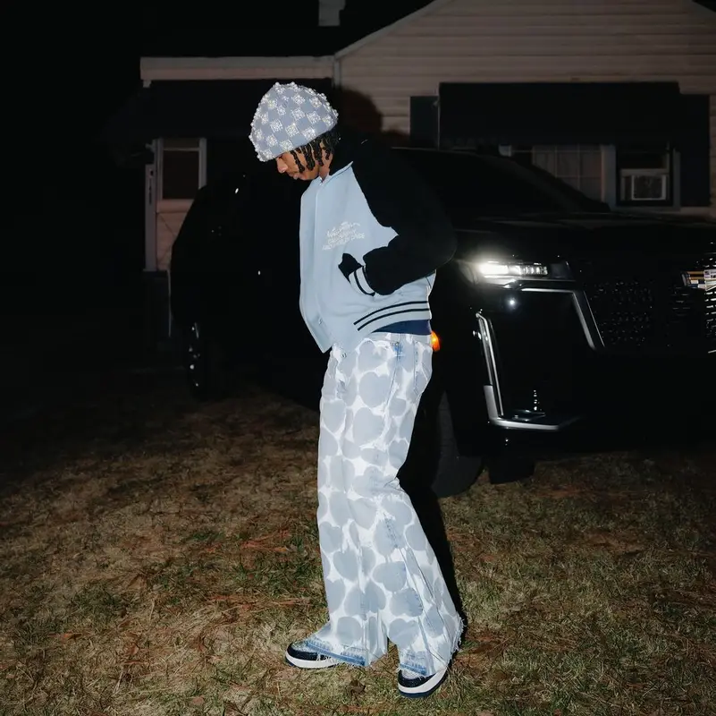 Lil Baby outfit in Readymade and Louis Vuitton, 2025