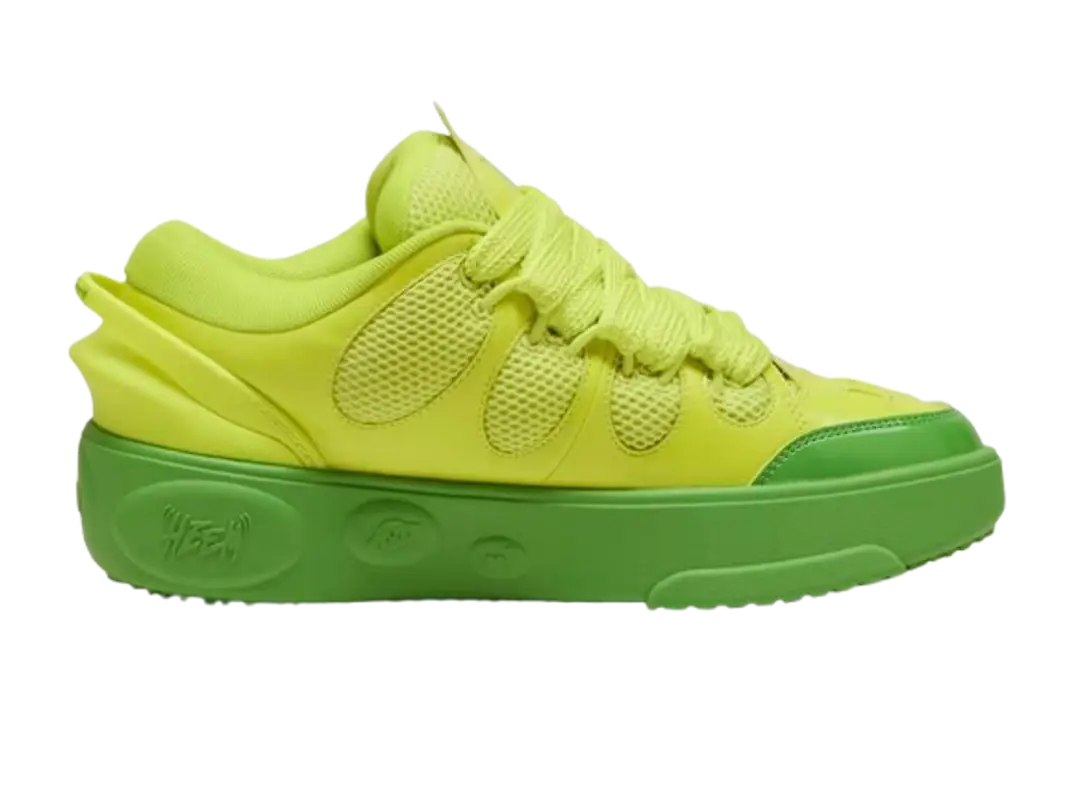 Puma Lamelo Ball Assist Shoes In Green-lime Smash $110