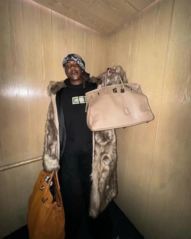 Destroy Lonely outfit in Vetements and Hermes, 2024