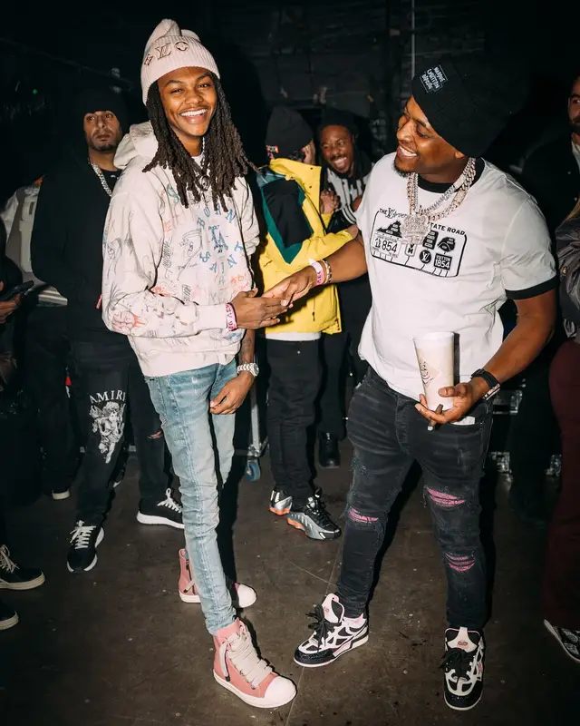 Babyfxce E outfit in BornxRaised, Amiri, and Louis Vuitton, 2025