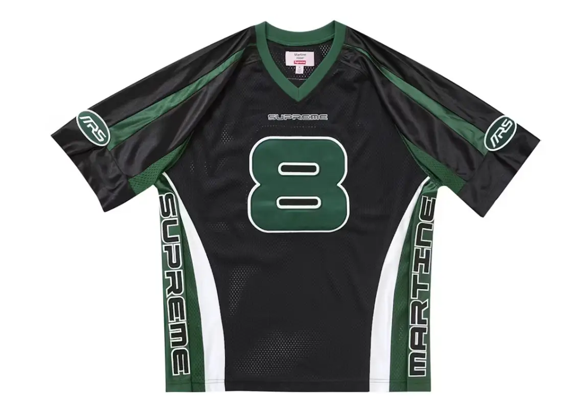 Supreme Football Jersey Black $215