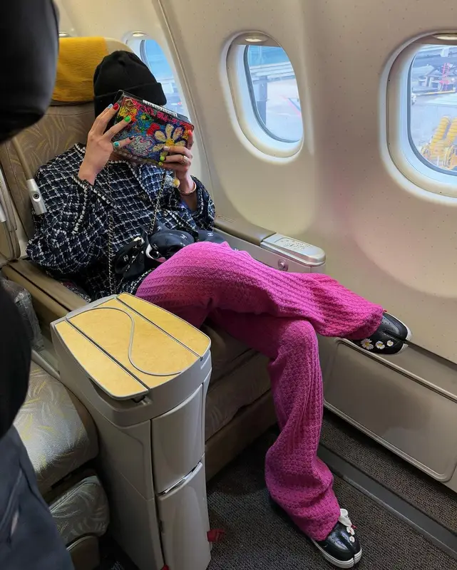 G-Dragon outfit in Nike, Chanel, and Peaceminusone, 2024