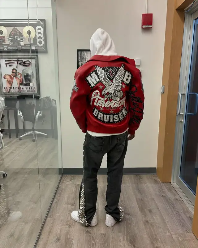 Lil Tjay outfit in Gallery Dept., Nike, and B.B. Simon, 2025