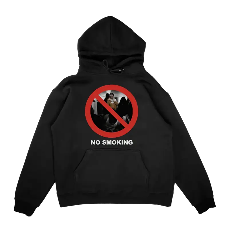 Lil Tjay Merch "No Smoking" Hoodie $75