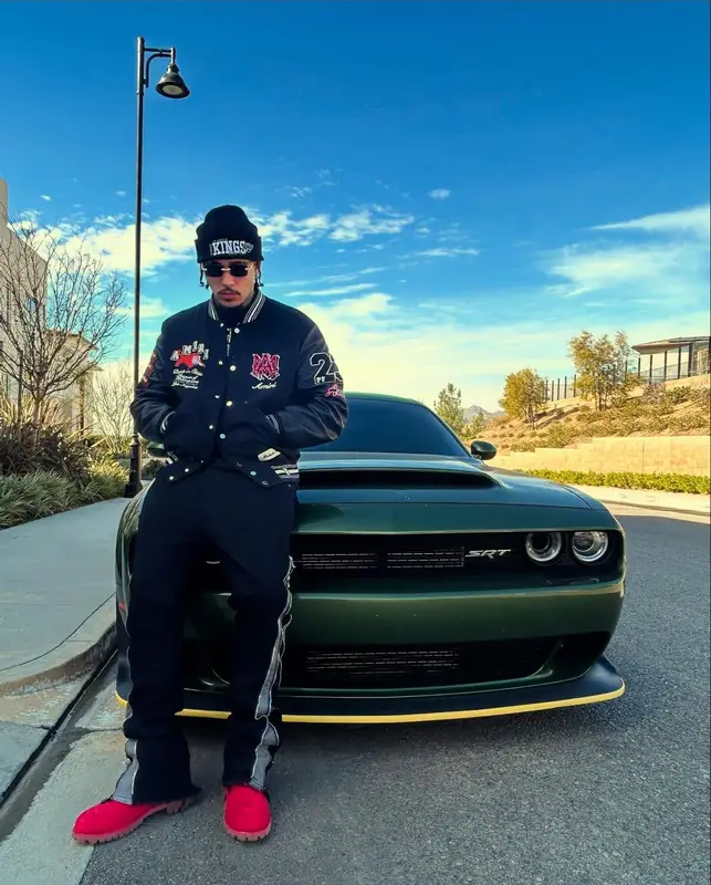 LiAngelo Ball outfit in Amiri, Cartier, and Mitchell & Ness, 2025