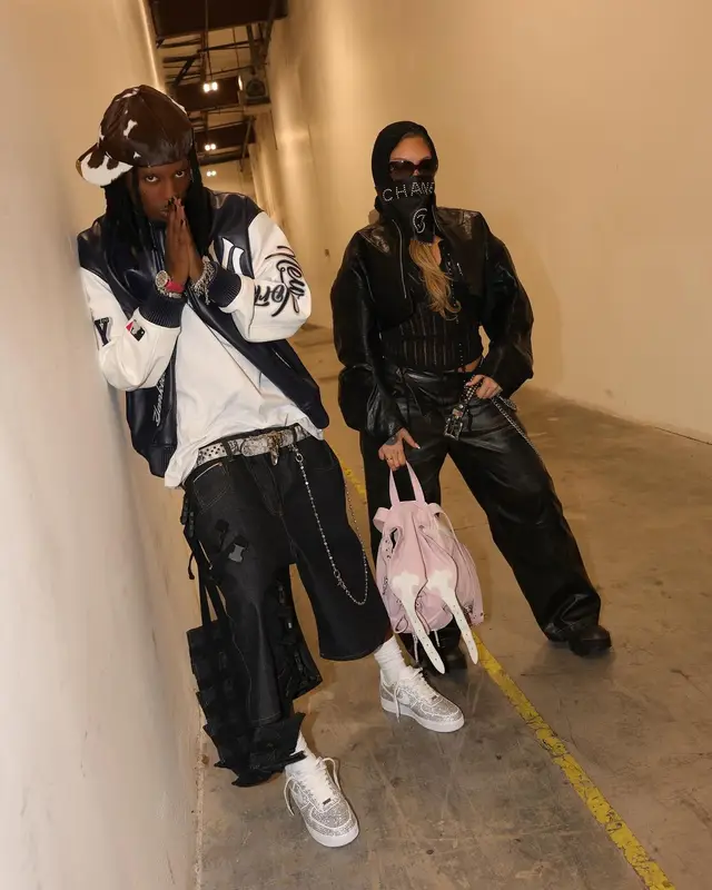 Playboi Carti outfit in Pro Standard, Ghetto Friends, and Eastie, 2025
