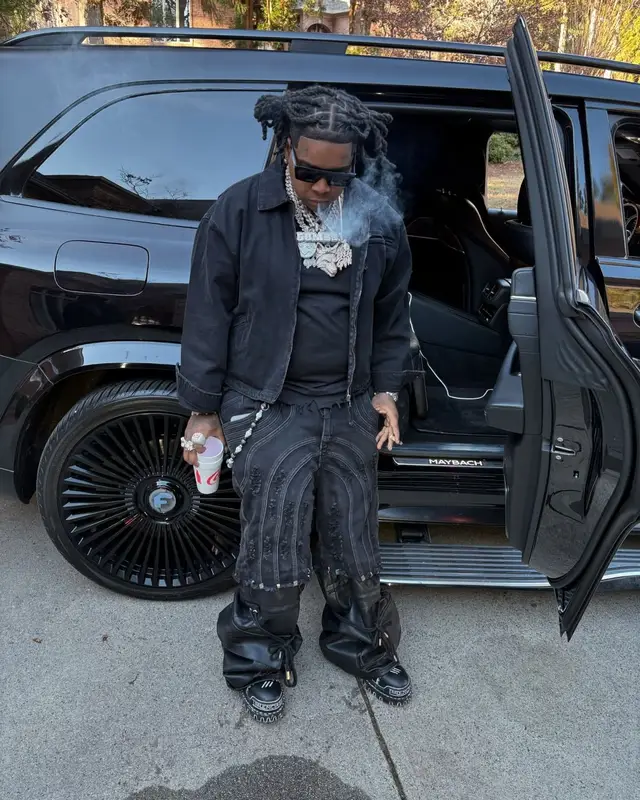 YTB Fatt outfit in Guapi, Balenciaga, and Celine, 2025