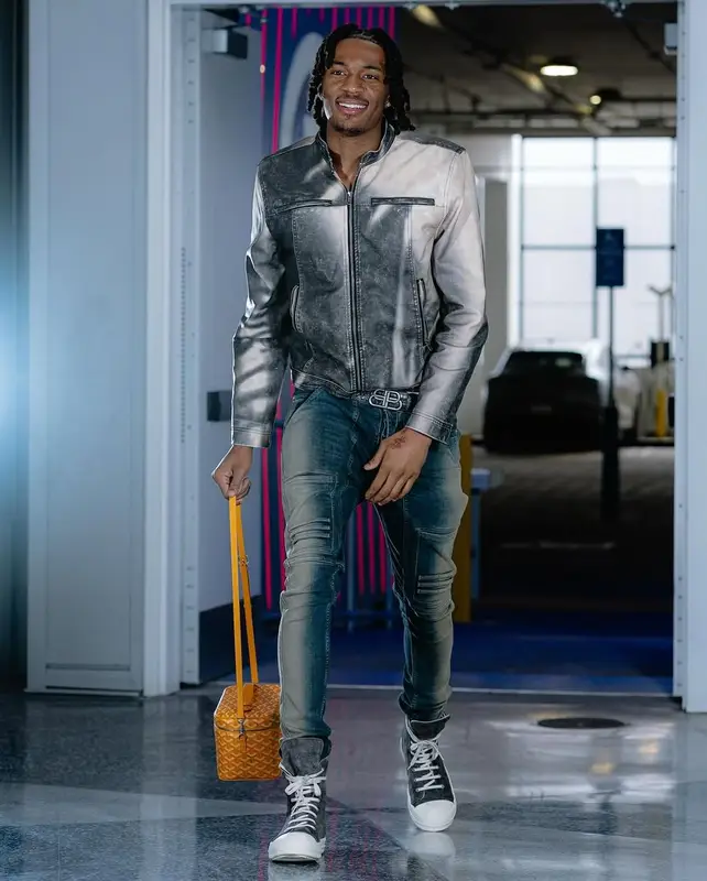 Bones Hyland outfit in Jaded London, Rick Owens, and Balenciaga, 2025