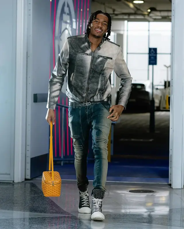 Bones Hyland outfit in Jaded London, Rick Owens, and Balenciaga, 2025