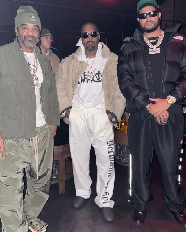 Kanye West outfit in Prototypes, Yeezy, and Vintage Frames Company , 2025