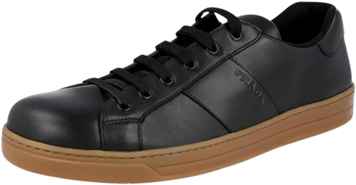 Prada 4E3501 6DT F0002 Leather Sneaker $1100
