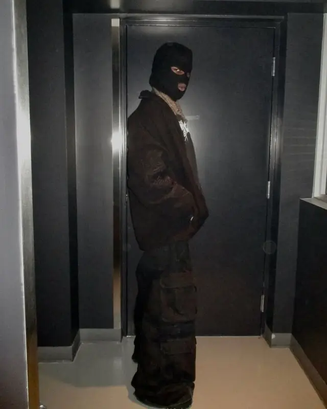Destroy Lonely outfit in Balenciaga, Vetements, and Alpinestars, 2025
